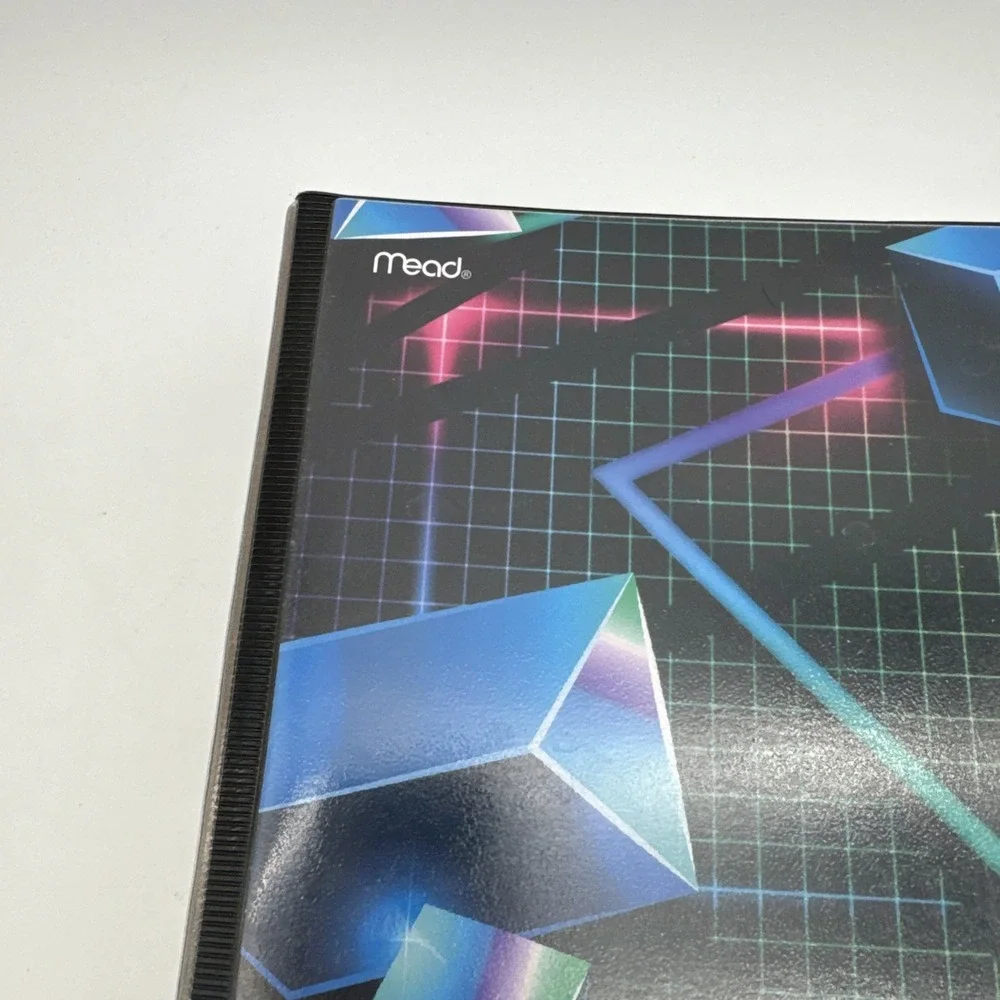 Mead Trapper Keeper 3 Ring Binder Geometric Shapes Design VTG Retro Style 2021